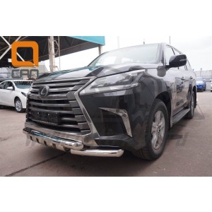 Can Otomotiv LE57.33.1573 защита переднего бампера Lexus LX570 (2015-) (Shark) d76/76
