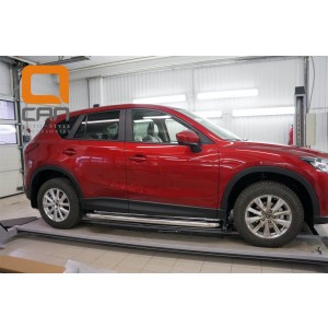 Can Otomotiv MAC5.45.0116 пороги нержавеющая труба с листом C2 d60mm Mazda CX5 (2012-2015 /2015-)