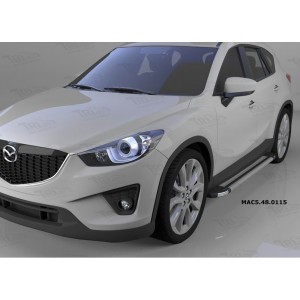 Can Otomotiv MAC5.48.0115 пороги алюминиевые (Brillant) Mazda CX5 (2012-2015 / 2015-) (серебр)