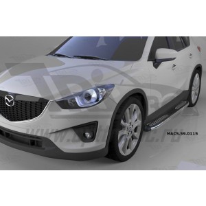 Can Otomotiv MAC5.59.0115 пороги алюминиевые (Zirkon) Mazda CX5 (2012-2015 /2015-)