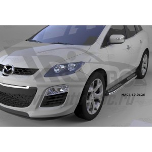 Can Otomotiv MAC7.59.0126 пороги алюминиевые (Zirkon) Mazda CX7 (2011-)
