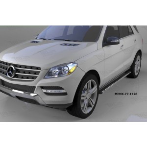 Can Otomotiv MACX.77.1729 пороги алюминиевые (Emerald Black) Mercedes ML W166 (2011-)