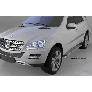 Can Otomotiv MEMK.56.1730 пороги алюминиевые (Opal) Mercedes ML W164 (2006-2011)