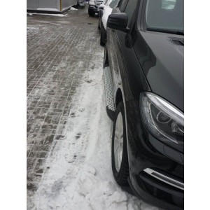 Can Otomotiv MEML.51.1729 пороги алюминиевые (Sapphire Silver) Mercedes ML W166 (2011-)