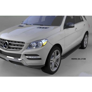 Can Otomotiv MEML.54.1729 пороги алюминиевые (Sapphire Black) Mercedes ML W166 (2011-)