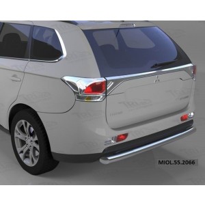 Can Otomotiv MIOL.55.2066 защита заднего бампера Mitsubishi Outlander (-2014/2014-04.2015) (одинарная) d 60