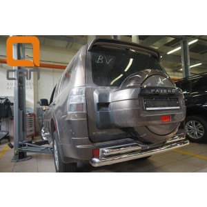 Can Otomotiv MIPA.55.1920 защита заднего бампера Mitsubishi Pajero IV (2011-2014/2014-) (двойная) d 76/60