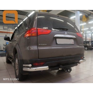 Can Otomotiv MIPS.53.2043 защита заднего бампера Mitsubishi Pajero Sport (2008-) (уголки) d 76/42