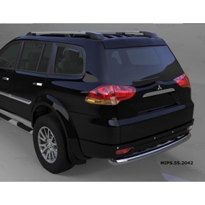 Can Otomotiv MIPS.55.2042 защита заднего бампера Mitsubishi Pajero Sport (2008-) (одинарная) d 76