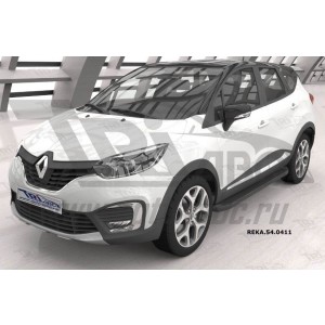 Can Otomotiv REKA.54.0411 пороги алюминиевые (Sapphire Black) Renault Kaptur (2016-)