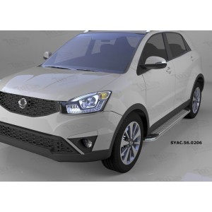 Can Otomotiv SYAC.56.0206 пороги алюминиевые (Opal) SsangYong Actyon (2011-/2013-)