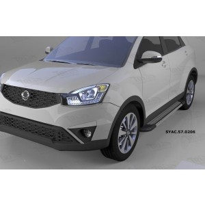 Can Otomotiv SYAC.57.0206 пороги алюминиевые (Topaz) SsangYong Actyon (2011-/2013-)