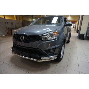 Can Otomotiv SYKO.33.4070 защита переднего бампера SsangYong Actyon (2013-) (двойная) d 60/60