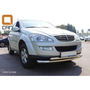 Can Otomotiv SYKY.33.3068 защита переднего бампера SsangYong Kyron (2006-) (двойная) d 76/60*