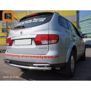 Can Otomotiv SYKY.53.3134 защита заднего бампера SsangYong Kyron (2006-) (одинарная с уголками) d 60/42