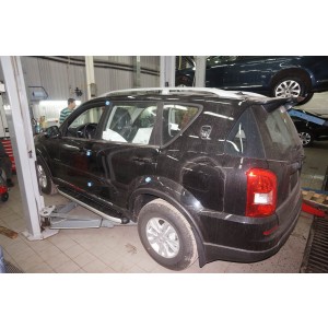 Can Otomotiv SYRE.47.4096 пороги алюминиевые (Alyans) SsangYong Rexton (2012-) (только для 4WD)