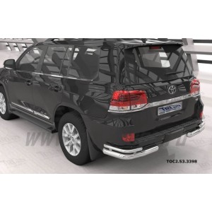 Can Otomotiv TOC2.53.3398 защита заднего бампера Toyota Land Cruiser 200 (2007-2015 / 2015-) уголки (кроме Executive) d 76/42
