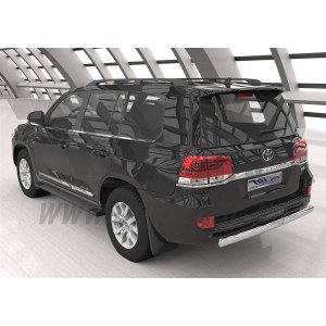 Can Otomotiv TOC2.55.1206 защита заднего бампера Toyota Land Cruiser 200 (2012-2015) (овал) d 75x42*