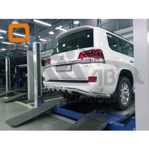 Can Otomotiv TOC2.57.3399 защита заднего бампера Lexus LX570 (2015-) (Shark широкая) d76/42