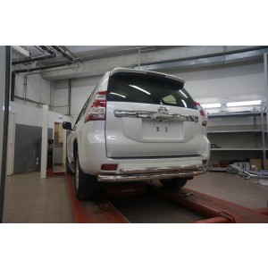 Can Otomotiv TOC5.57.3400 защита заднего бампера Toyota Land Cruiser 150 (2009- /2014-) (двойная) d 76/60