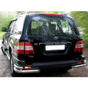 Can Otomotiv TOCP.53.3538 защита заднего бампера Toyota Land Cruiser 100 (1998-2007) (уголки) d 70/48