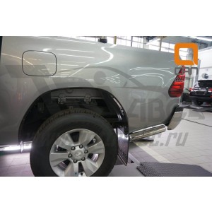 Can Otomotiv TOHI.53.4156 защита заднего бампера Toyota Hilux (2015-) (уголки) d76