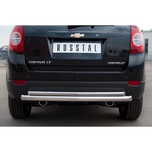 Руссталь CHCZ-000832 защита заднего бампера d63/42 (дуга) на Chevrolet Captiva 2011-2013