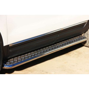 Руссталь FEL-0013152 пороги труба d42 с листом (вариант 2) на Ford Explorer 2012-