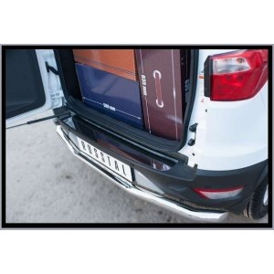 Руссталь FEN-002063 накладка на задний бампер (лист нерж зеркальный) на Ford Ecosport 2014-