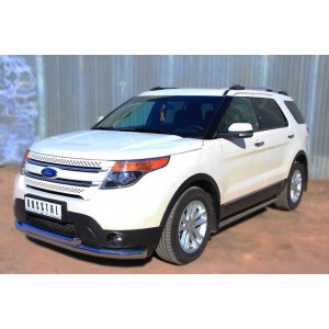 Руссталь FET-001312 пороги труба d63 (со скошенными торцами) на Ford Explorer 2012-