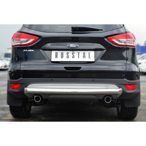 Руссталь FGZ-001384 защита заднего бампера d76 (дуга) на Ford Kuga 2013-