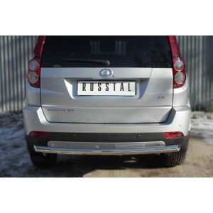 Руссталь GWH3Z-001948 защита заднего бампера d63 (дуга) на Great Wall Hover H3 2014-
