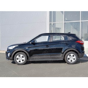 Руссталь HCRO-002424 пороги труба 75х42 овал с проступью на Hyundai Creta 2016-