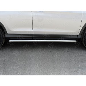 Руссталь HCRT-0022223 пороги труба d63 (со скругленными торцами) на Honda CR-V 2015 2.0