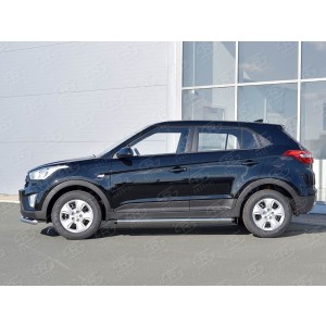 Руссталь HCRT-0024222 пороги труба d63 секции (с заглушками на торцах) на Hyundai Creta 2016-