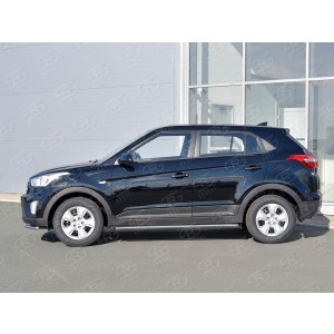 Руссталь HCRT-002426 пороги труба d42 секции (со скошенными торцами) на Hyundai Creta 2016-