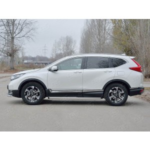 Руссталь HCRT-0028331 пороги труба d63 (со скошенными торцами) на Honda CR-V 2017-