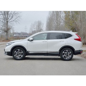 Руссталь HCRT-0028333 пороги труба d63 (со скругленными торцами) на Honda CR-V 2017-
