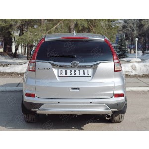 Руссталь HCRZ-002225 защита заднего бампера 75х42 дуга на Honda CR-V 2015 2.0