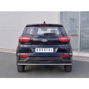 Руссталь HCRZ-002430 защита заднего бампера d42 секции на Hyundai Creta 2016-