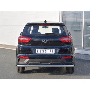Руссталь HCRZ-002431 защита заднего бампера d63 секции на Hyundai Creta 2016-
