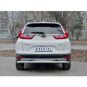 Руссталь HCRZ-002836 защита заднего бампера d63 секции на Honda CR-V 2017-