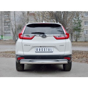 Руссталь HCRZ-002837 защита заднего бампера d75х42 дуга на Honda CR-V 2017-