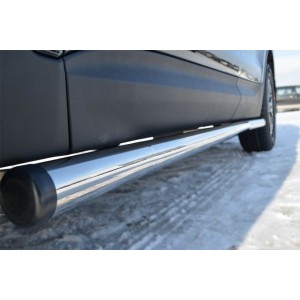 Руссталь HNT-0002282 пороги труба d63 (с заглушками на торцах) на Honda CR-V 2010-2012
