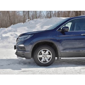 Руссталь HPZ-002918 защита переднего бампера d63 секции на Honda Pilot 2016- 