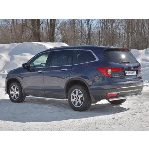 Руссталь HPZ-002927 защита заднего бампера d63 секции на Honda Pilot 2016- 