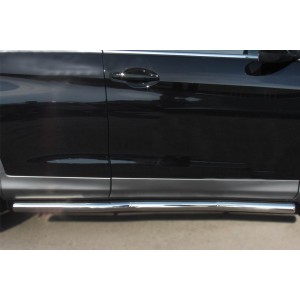 Руссталь HVT-0013403 пороги труба d63 (со скругленными торцами) на Honda CR-V дв. 2.0 2013-
