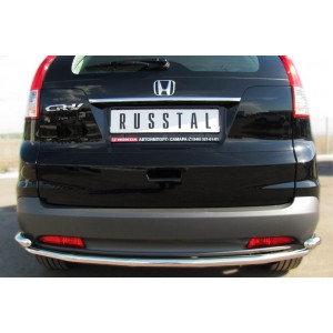 Руссталь HVZ-001344 защита заднего бампера d42 секции d42 уголки на Honda CR-V дв. 2.0 2013-
