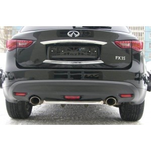 Руссталь IFZ-000281 защита заднего бампера d42 на Infiniti FX 35-50 2009-2012