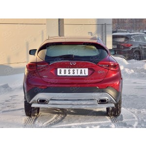 Руссталь IQX3Z-002506 защита заднего бампера d75х42 дуга-d75х42 дуга на Infiniti QX30 2016